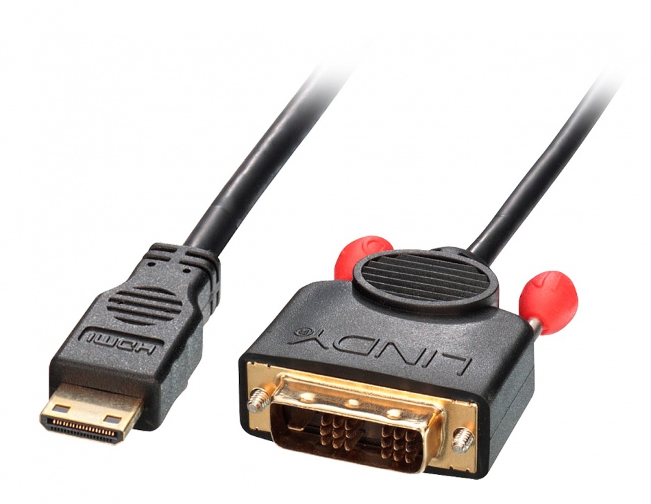 Imagine Cablu Mini HDMI la DVI-D T-T 3m, Lindy L41178
